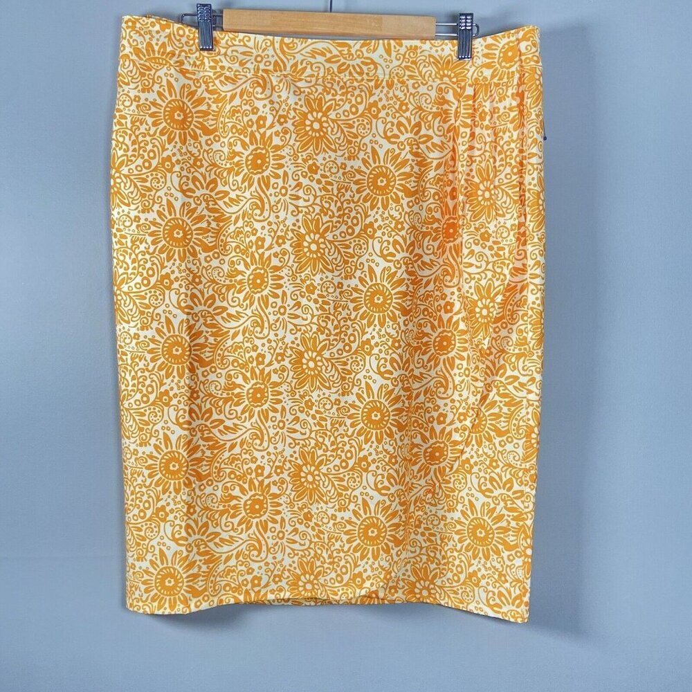 RipSkirt Hawaii Womens XL Yellow Tuscan Sunflower Tropical Beach Resort Length 3